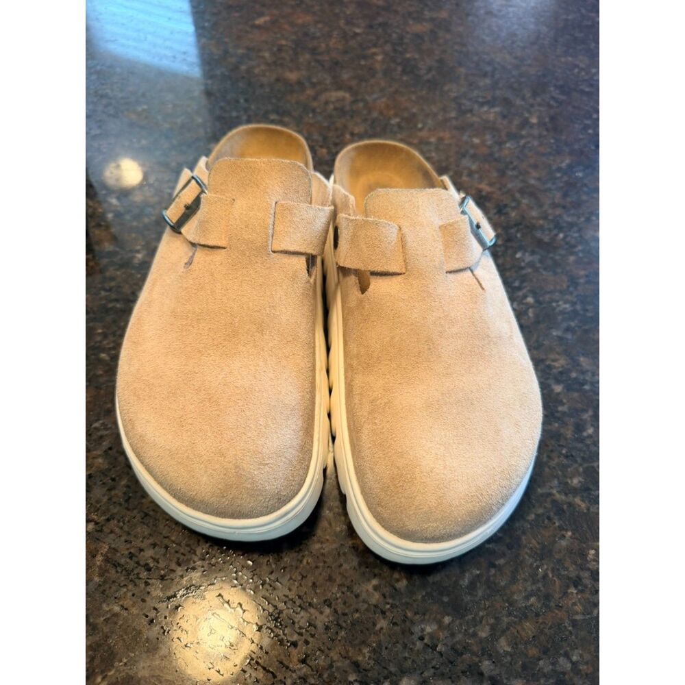Birkenstock Papillio Boston Chunky Platform Clogs – EU 41 (L10) – Taupe - EUC - Picture 3 of 5